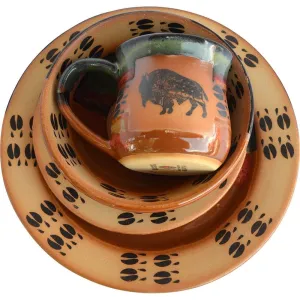 Buffalo Tracks Dinnerware toilet seat cover, slow close seat