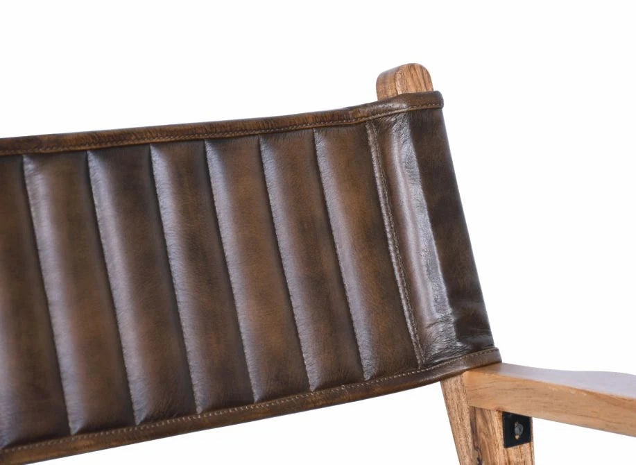 Buffalo Leather Bar Chair