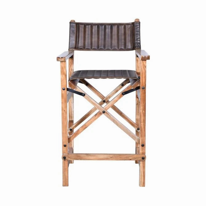 Buffalo Leather Bar Chair