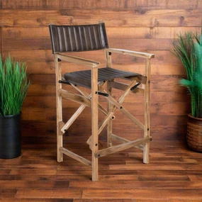 Buffalo Leather Bar Chair glassware set, wine glass