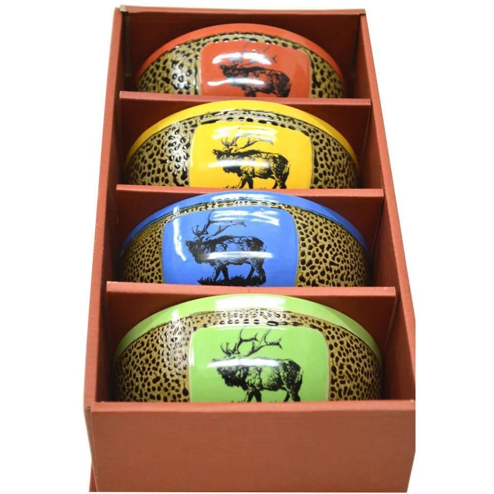 Bull Elk Chili Bowl Set toilet seat cover, slow close seat