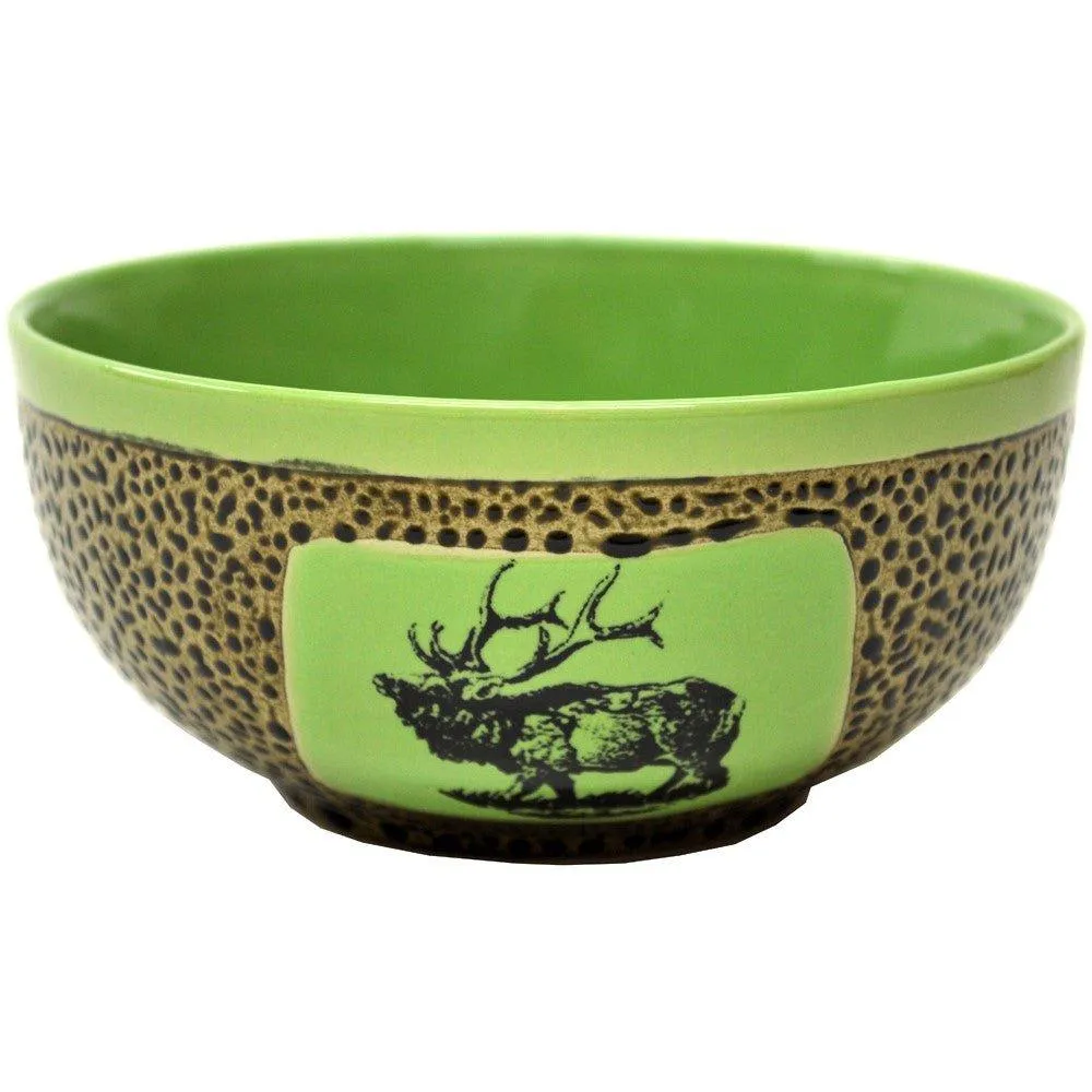 Bull Elk Chili Bowl Set