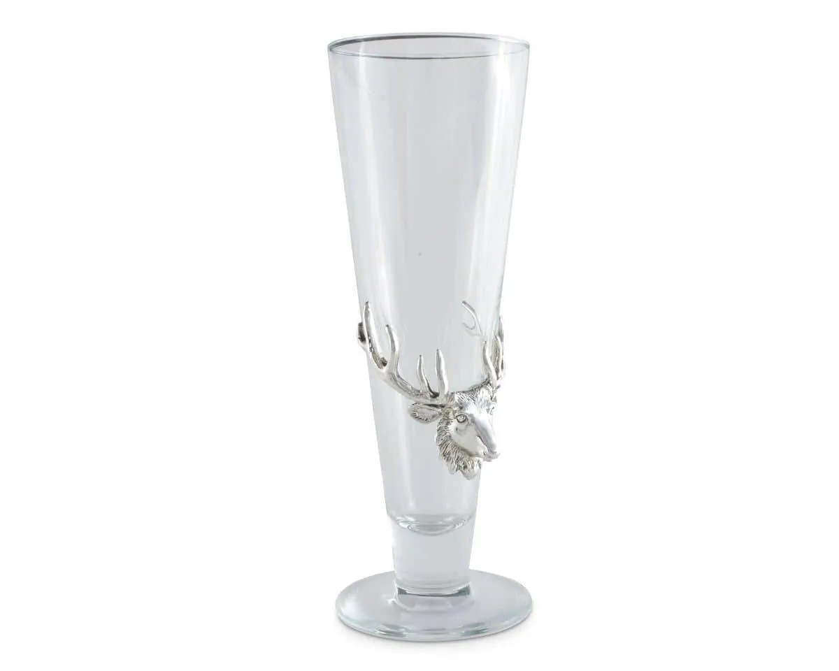 Bull Elk Plated Pilsner Glasses