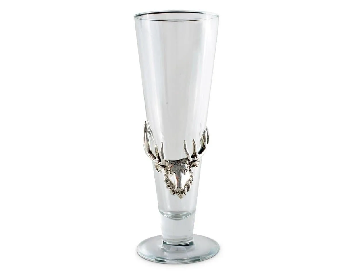 Bull Elk Plated Pilsner Glasses