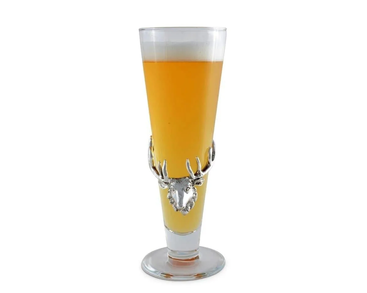 Bull Elk Plated Pilsner Glasses