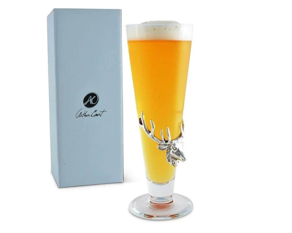 Bull Elk Plated Pilsner Glasses