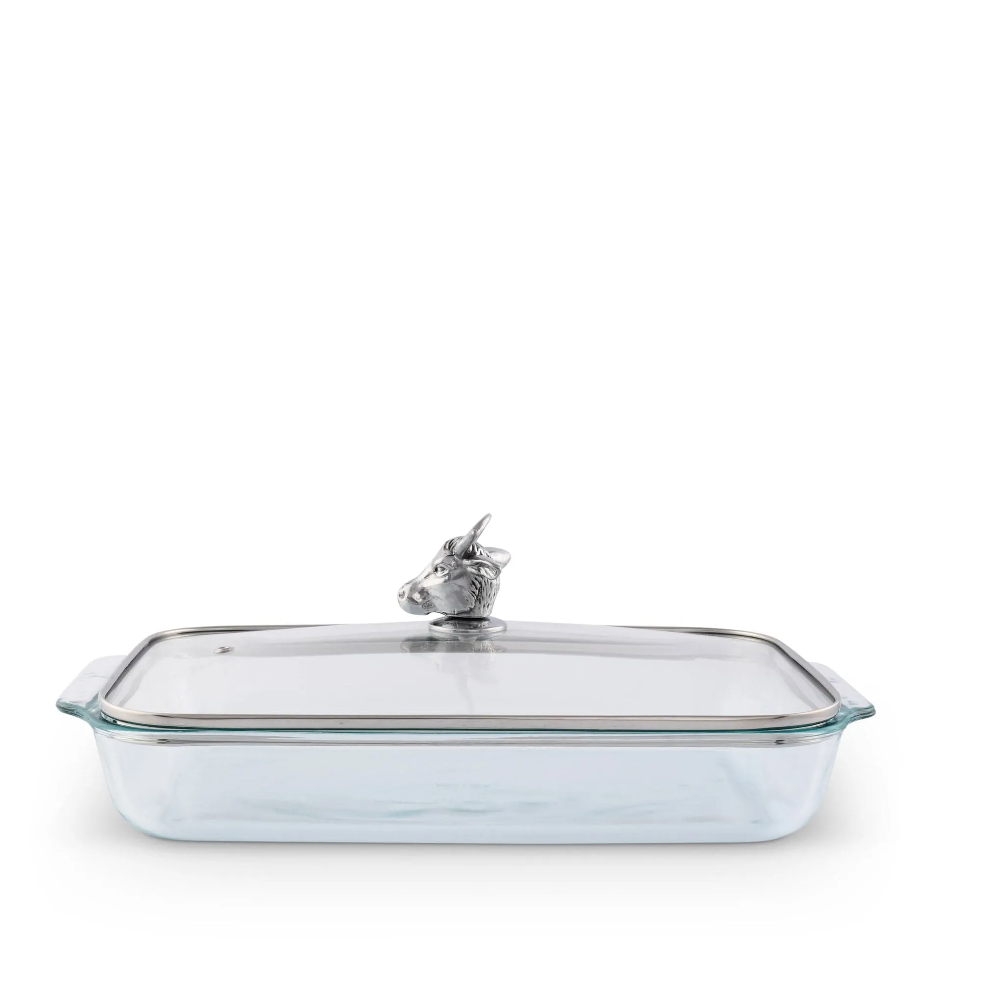 Bull Lid with Pyrex 3 quart Baking Dish