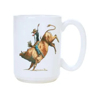 Bull Riding Art Coffee Mug toilet seat cover, slow close seat