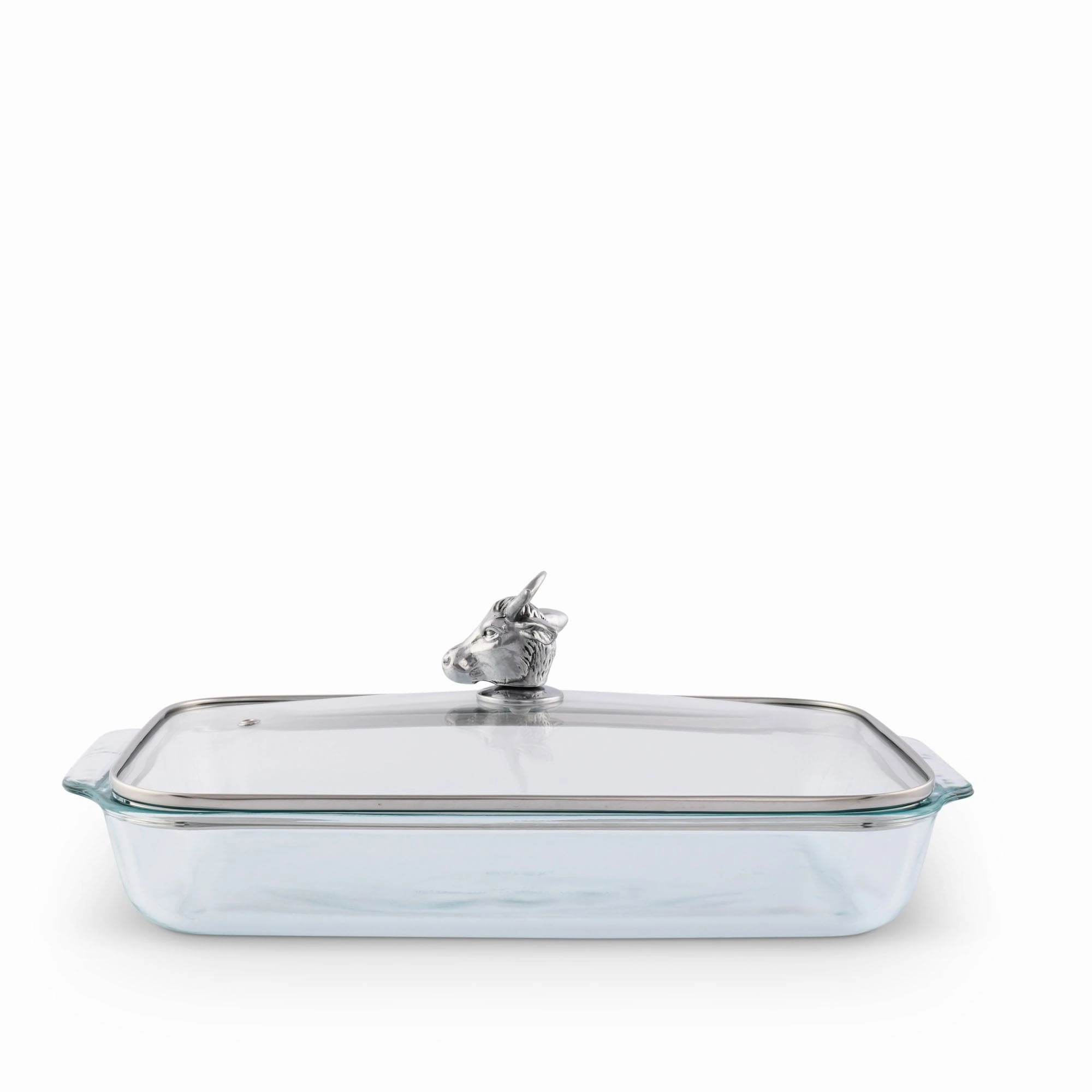 Bull Lid with Pyrex 3 quart Baking Dish