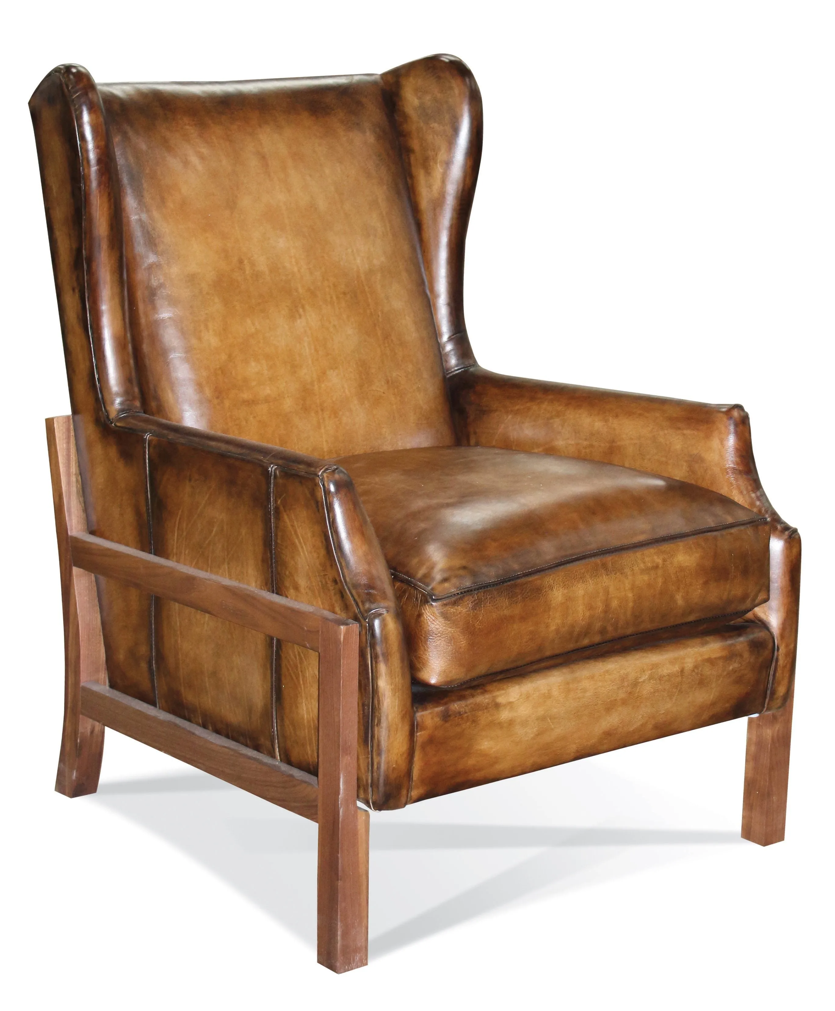 Burnished Leather Wingback Chair gaming chair, computer chair