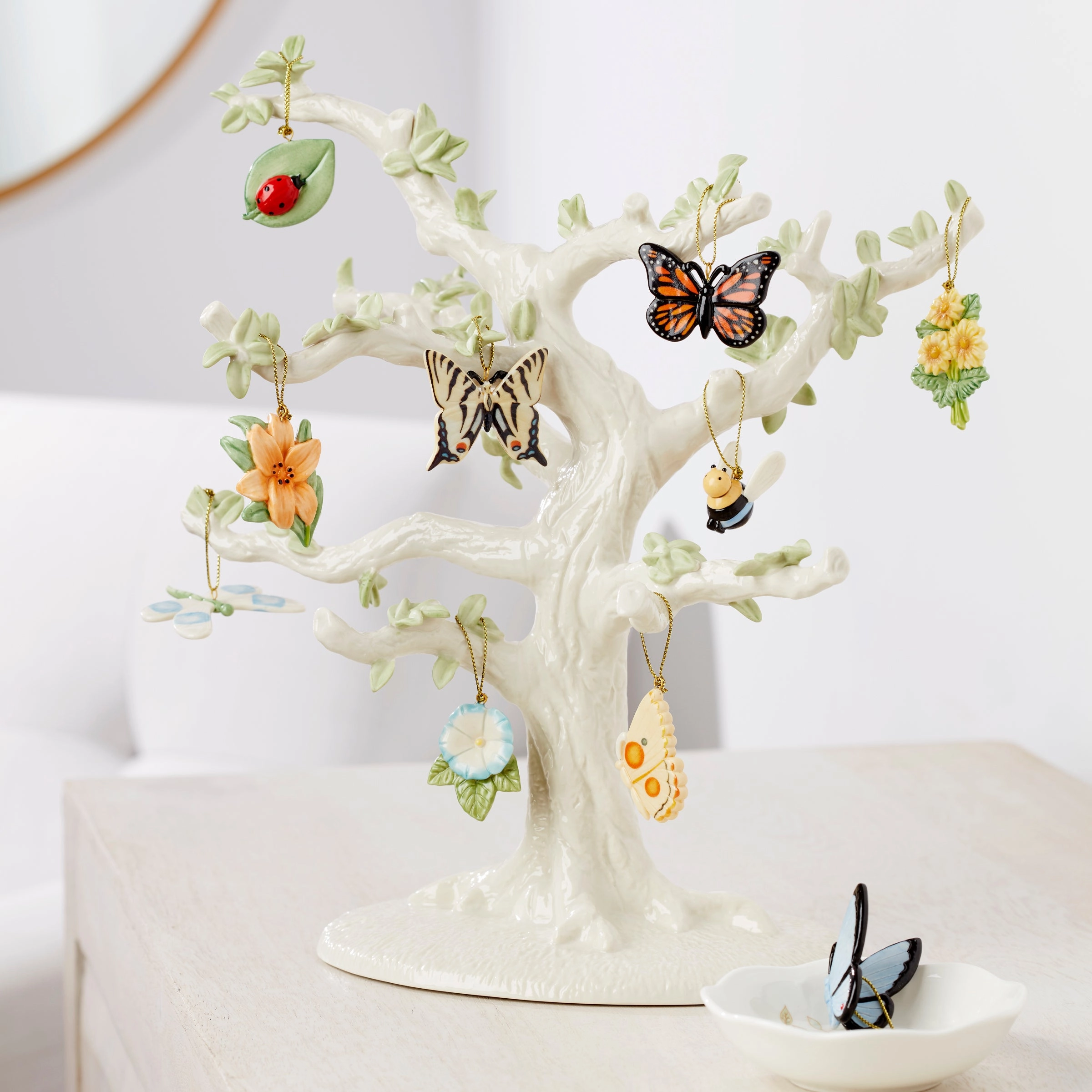 Butterfly Meadow 11-Pc Orn & Tree Set