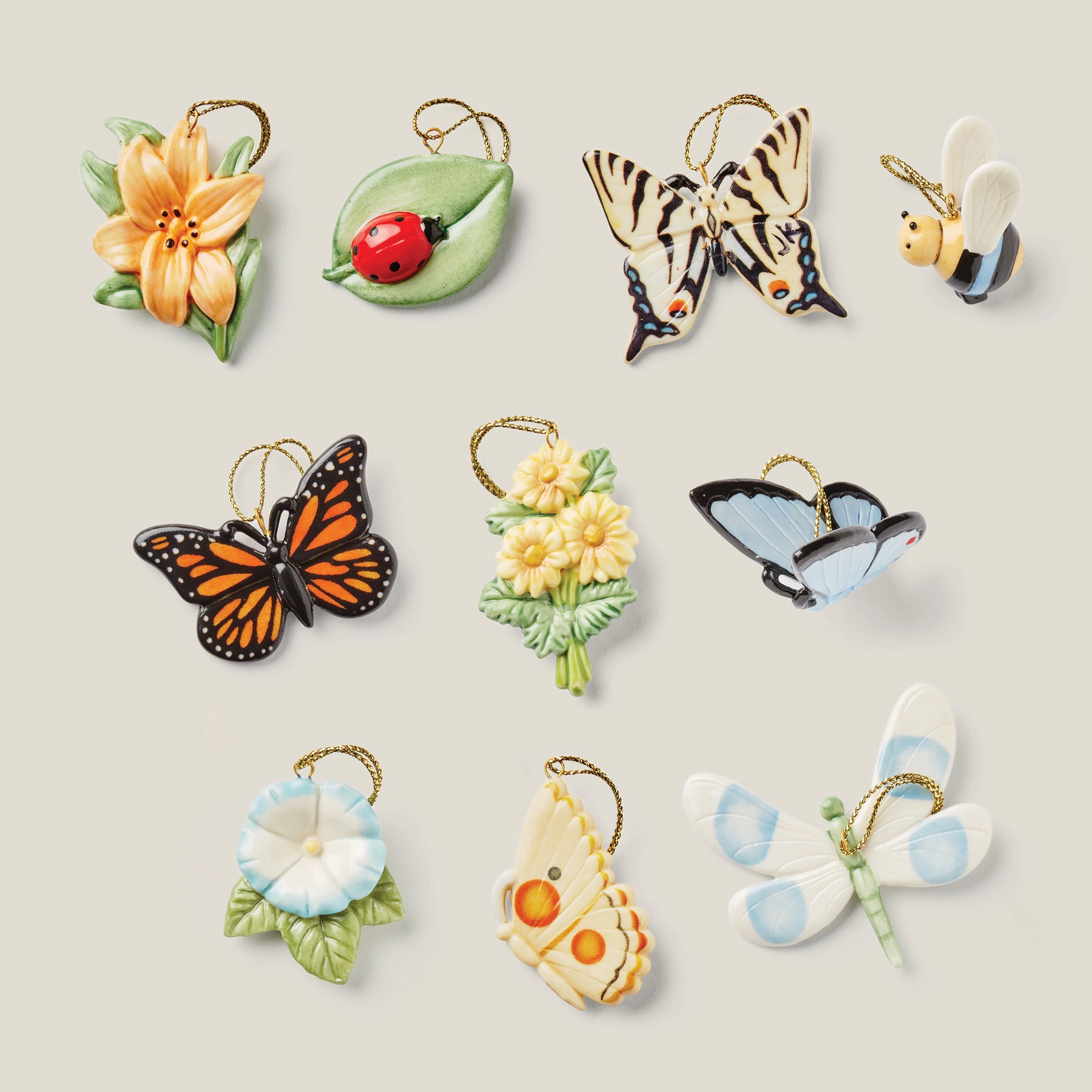 Butterfly Meadow 11-Pc Orn & Tree Set