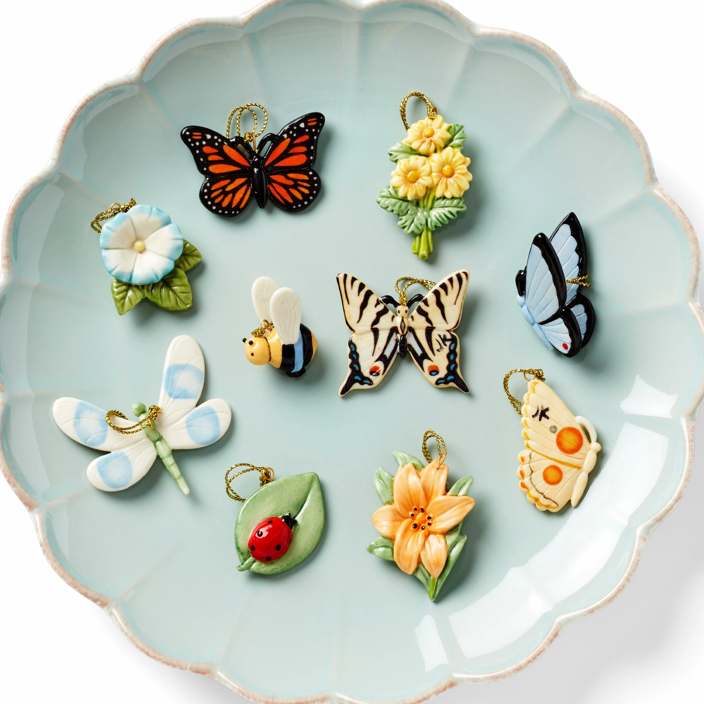 Butterfly Meadow 11-Pc Orn & Tree Set