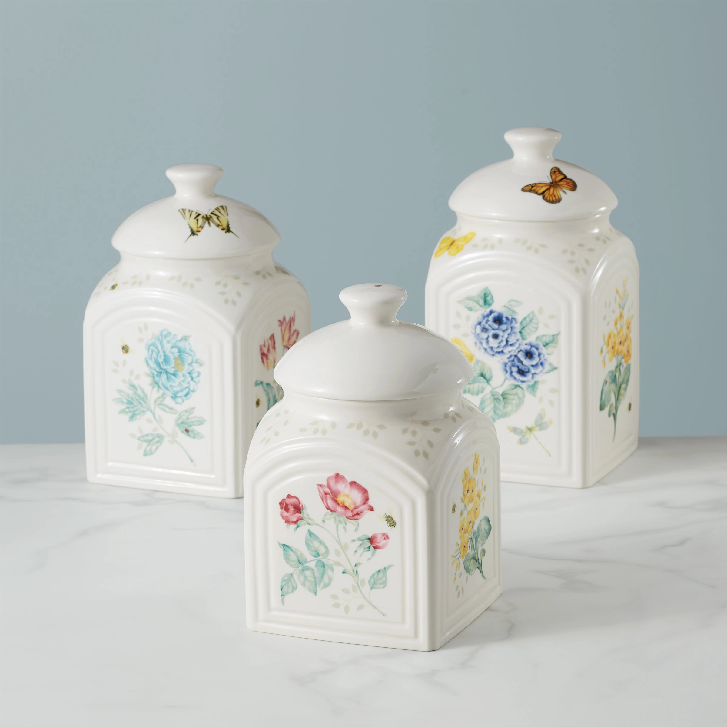 Butterfly Meadow 3-Piece Canister Set