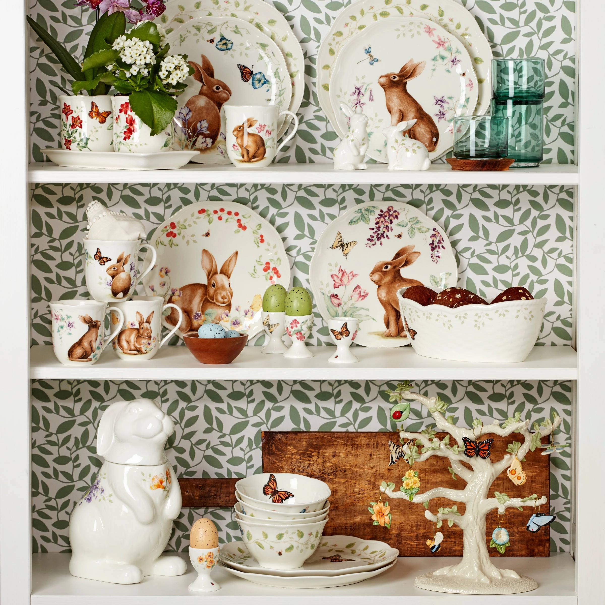 Butterfly Meadow 3-Piece Herb Pots & Tray Set