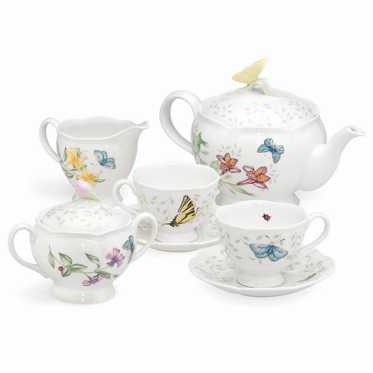 Butterfly Meadow 7-Piece Tea Set