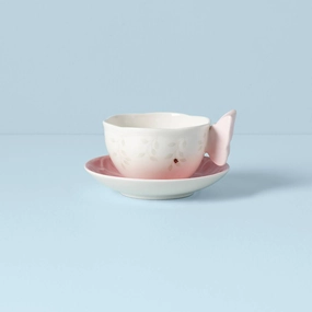 Butterfly Meadow Floral Pink Cup & Saucer