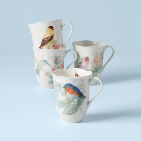 Butterfly Meadow Flutter Mugs - Set of 4