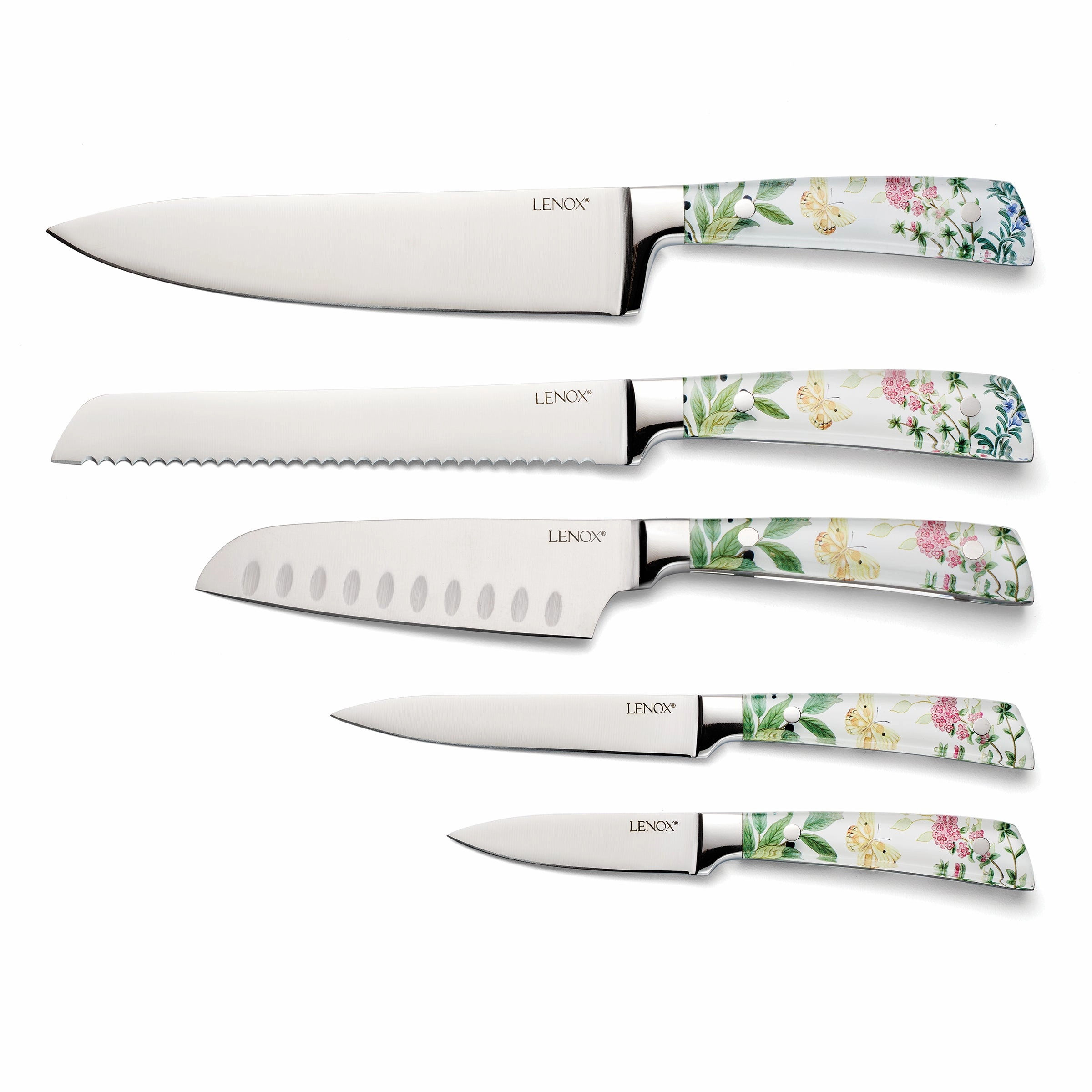 Butterfly Meadow Herbs 6 Piece Cutlery Block Set