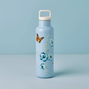Butterfly Meadow Light Blue Insulated Water Bottle