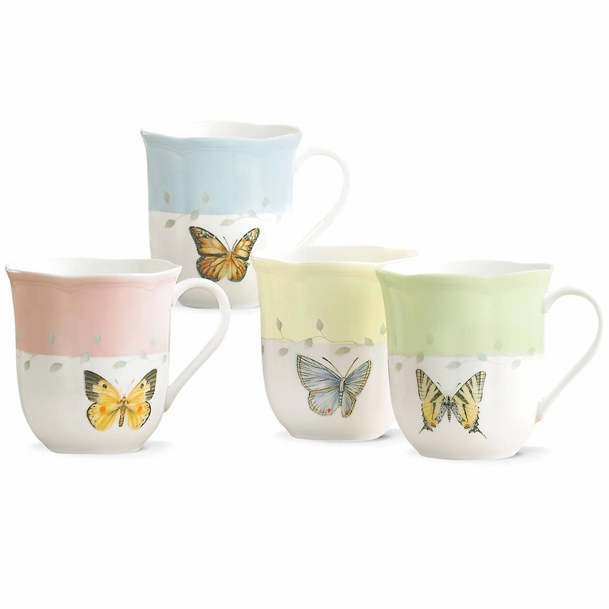Butterfly Meadow Mugs - Set of 4