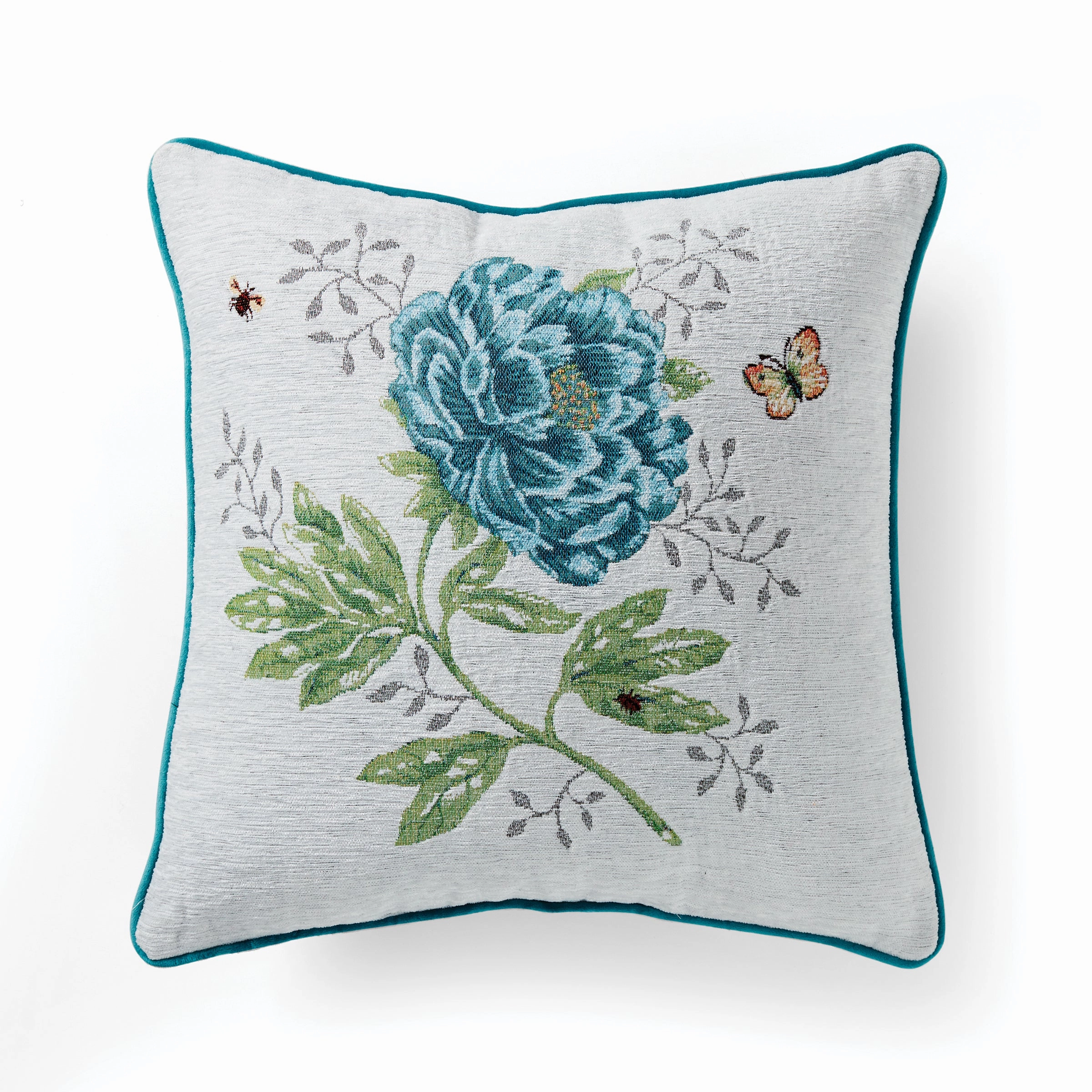 Butterfly Meadow Tapestry Pillow 18X18