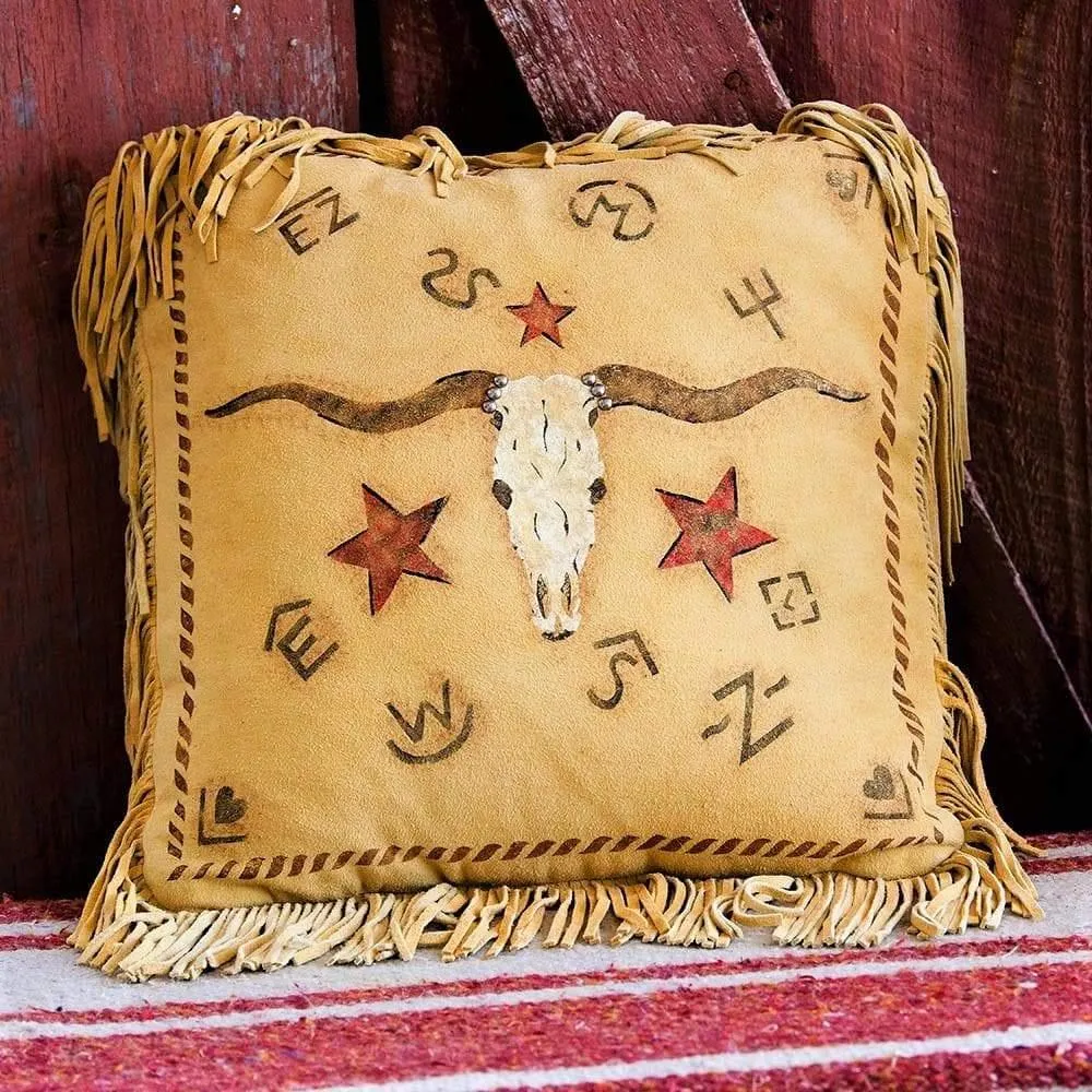 Butterscotch Deer Suede Ottoman