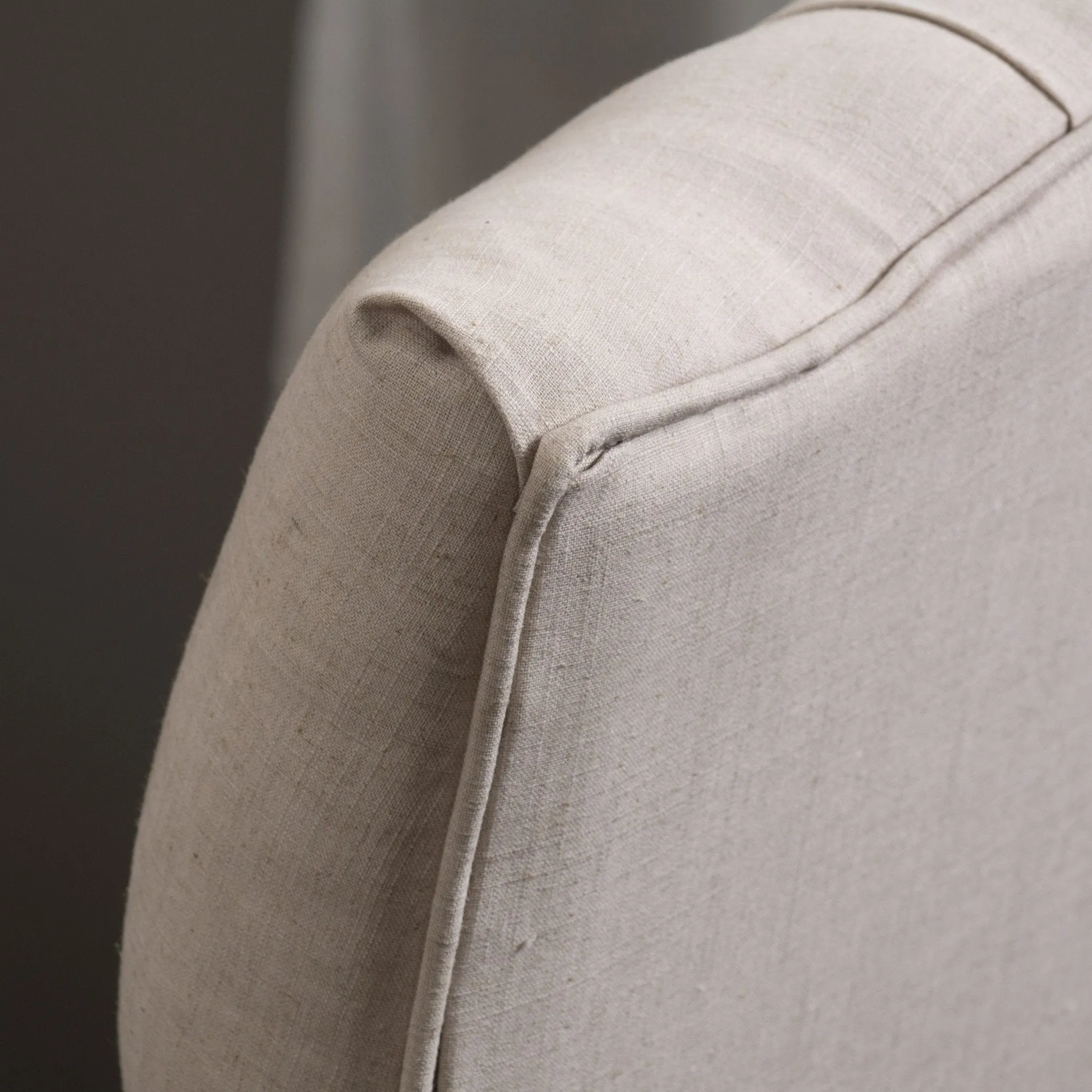 Button Tufted Fabric Dining Chair with Tapered Legs, Set of 2 - NH338812