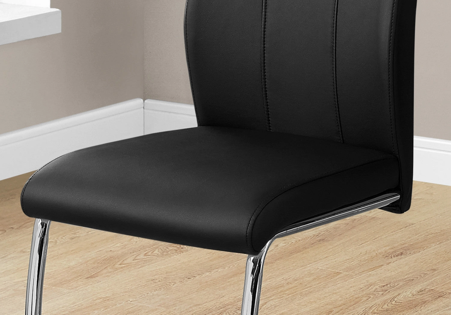 Cabot Dining Chair - Black/Chrome - Set Of Two