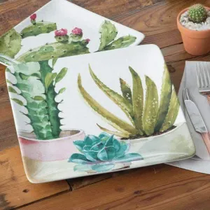 Cactus & Succulent Design Dinner Plates toilet seat cover, slow close seat