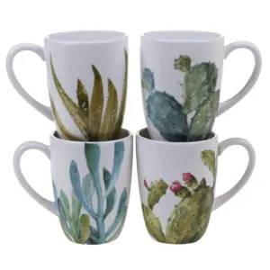 Cactus and Succulent Design Mugs toilet seat cover, slow close seat