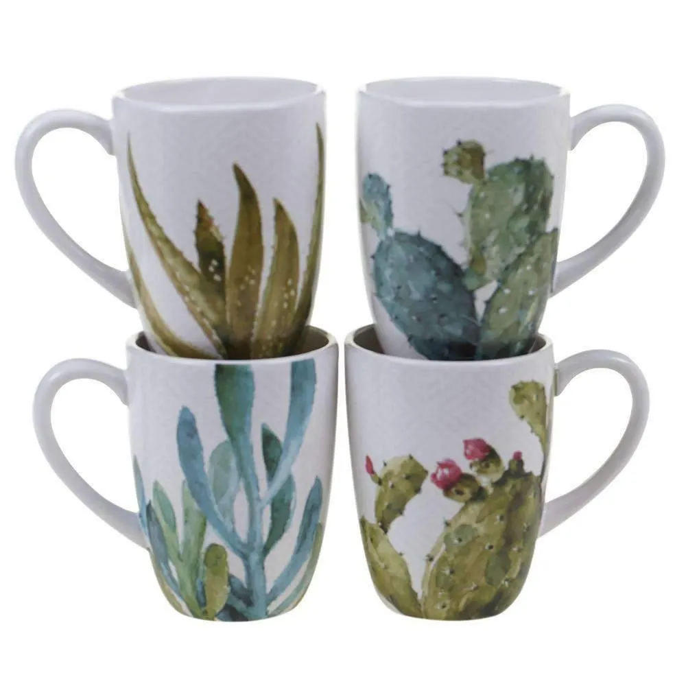 Cactus and Succulent Design Mugs toilet seat cover, slow close seat
