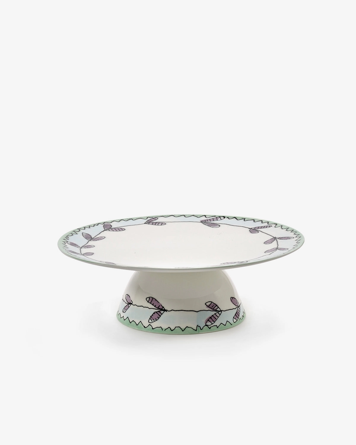 Cake stand L blossom milk Midnight Flowers