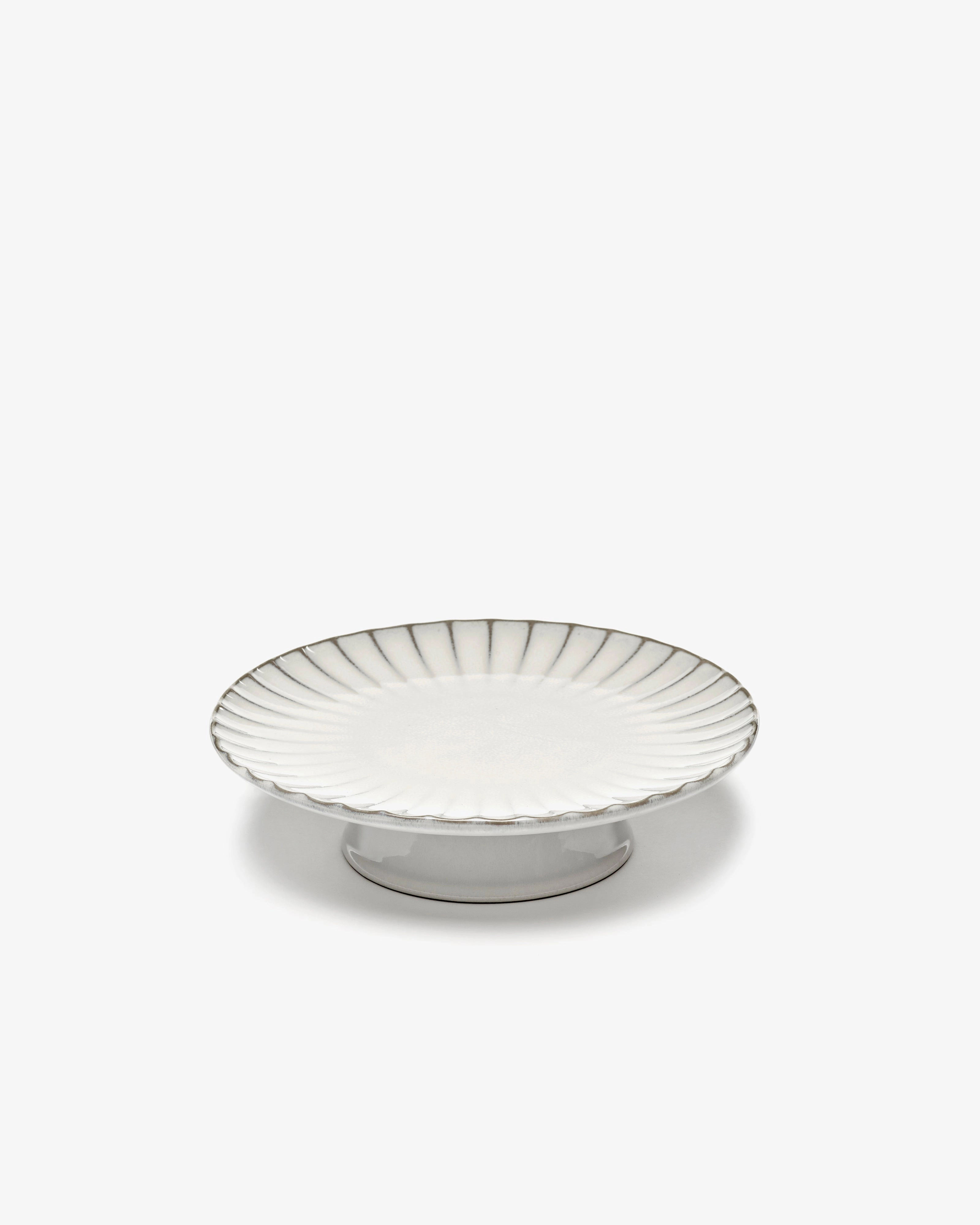 Cake stand L white Inku
