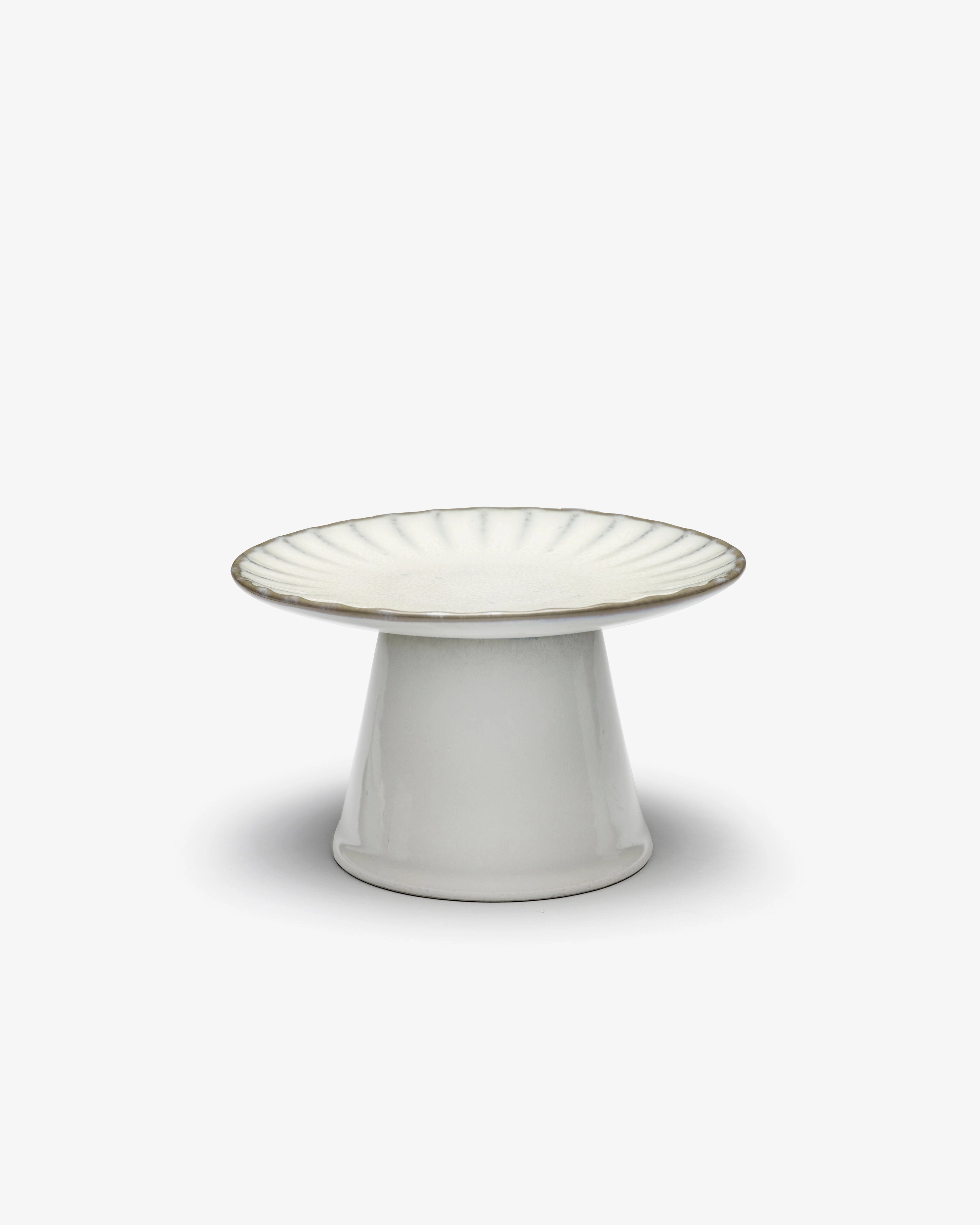 Cake stand S white Inku