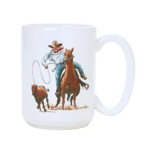 Calf Roping Art Coffee Mug toilet seat cover, slow close seat