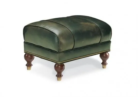 Camden Leather Occasional Chair & Ottoman