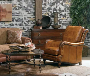 Camden Leather Occasional Chair & Ottoman vanity mirror, wall mirror