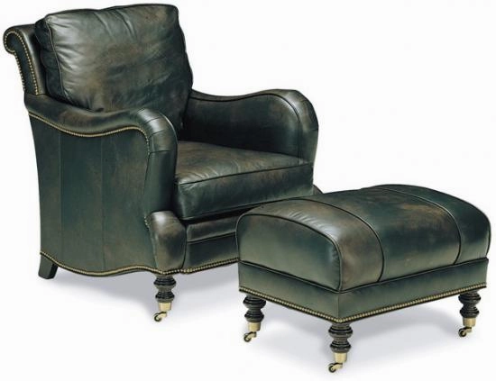 Camden Leather Occasional Chair & Ottoman