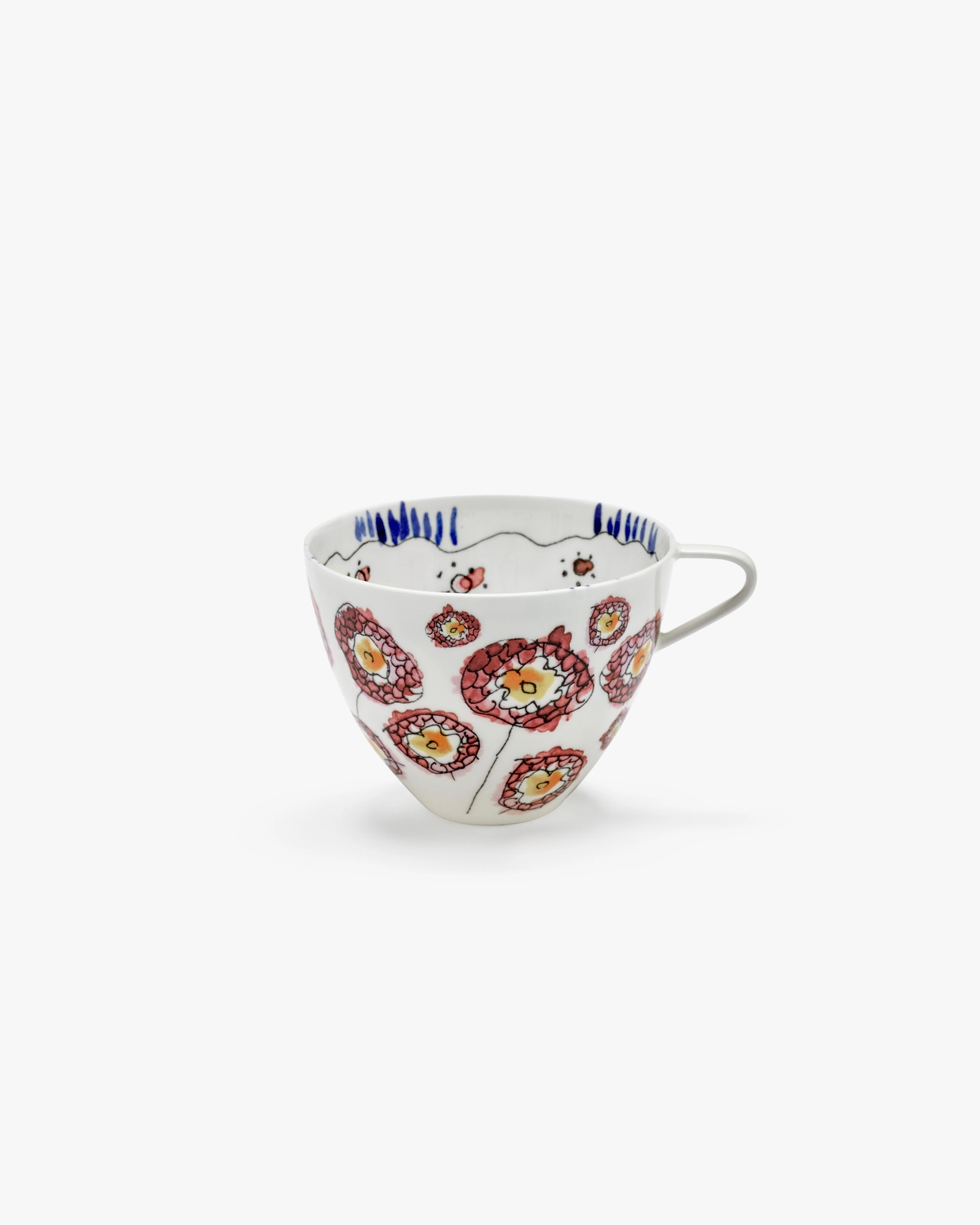 Cappuccino cup Anemone milk Midnight Flowers