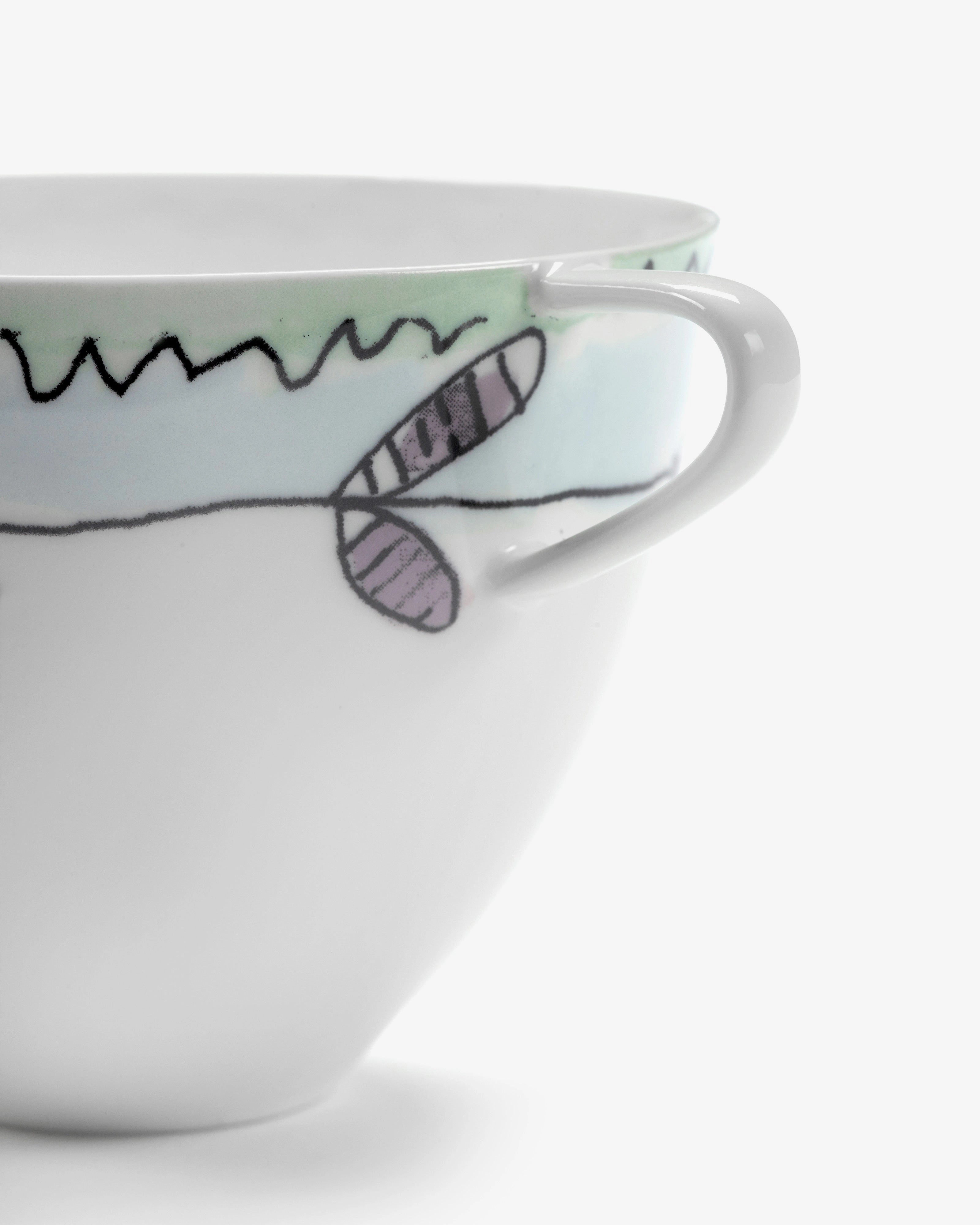 Cappuccino cup Blossom milk Midnight Flowers