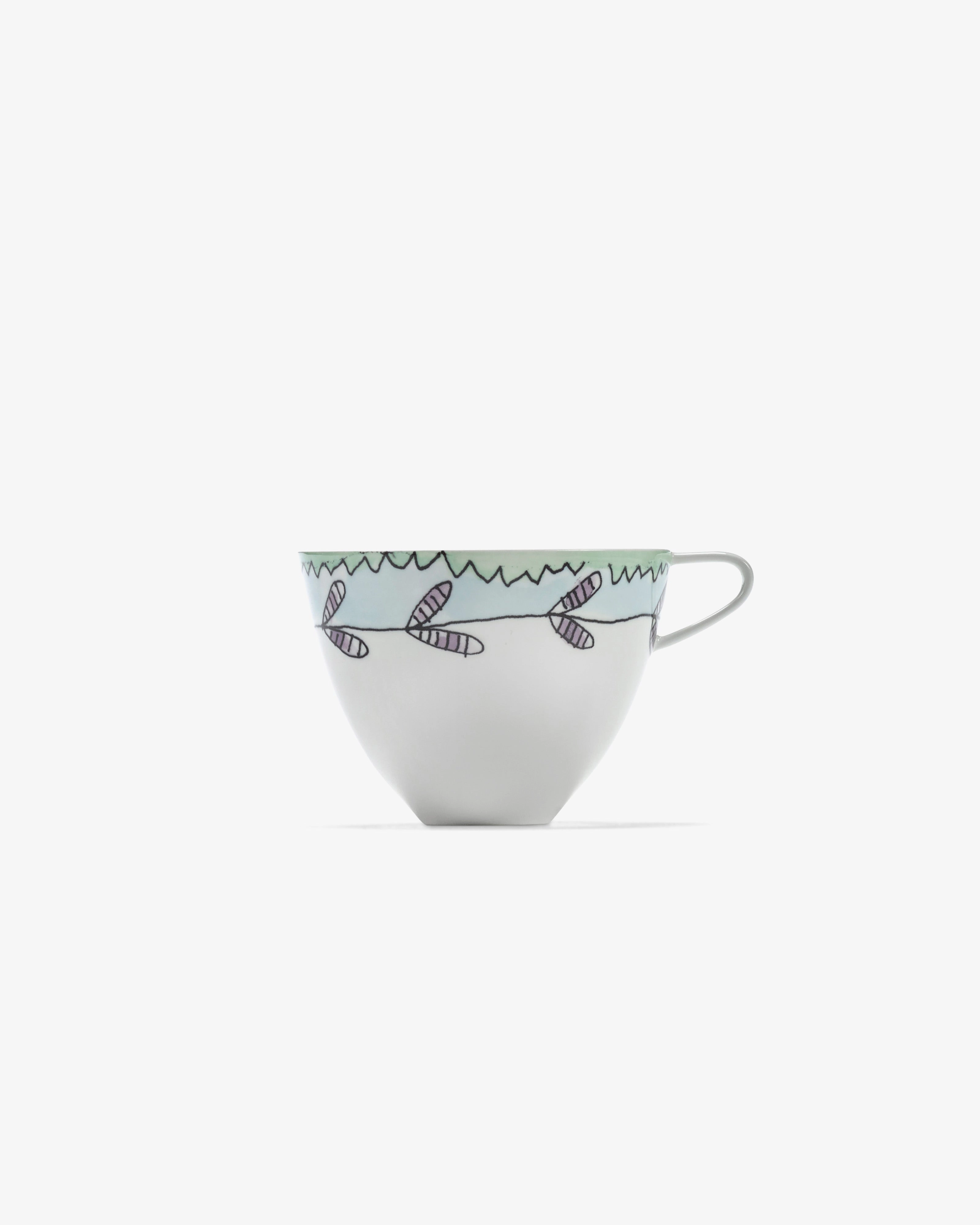 Cappuccino cup Blossom milk Midnight Flowers
