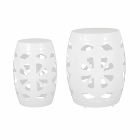 Carey Outdoor Metal Side Tables, Set of 2 coffee table, accent table