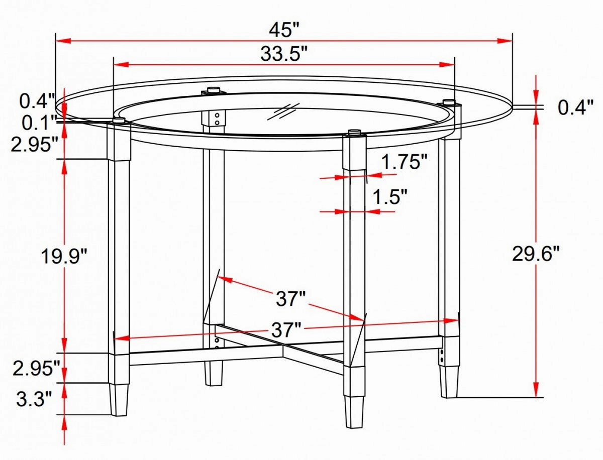Carha Dining Table - Silver