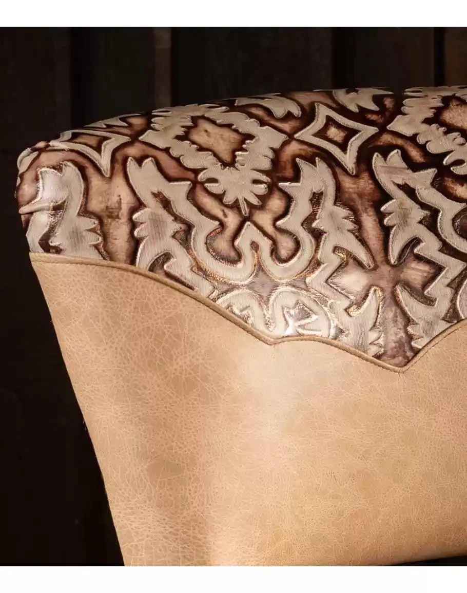 Carlos Western Armless Bar Chair