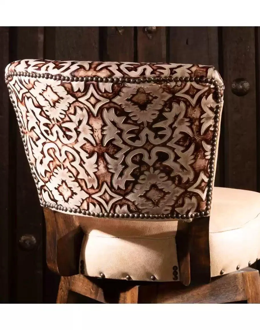 Carlos Western Armless Bar Chair