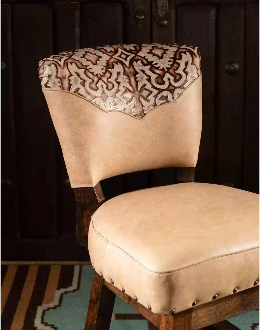 Carlos Western Armless Bar Chair