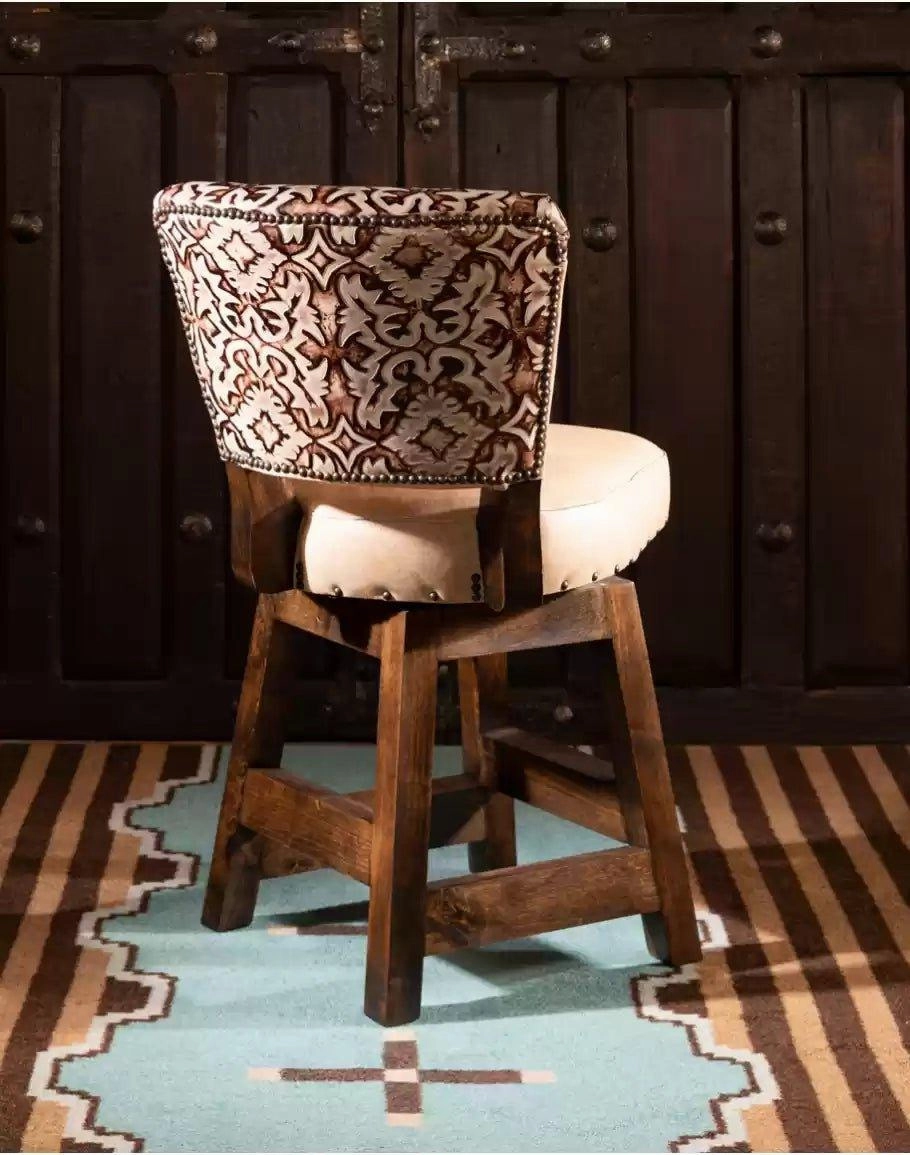 Carlos Western Armless Bar Chair