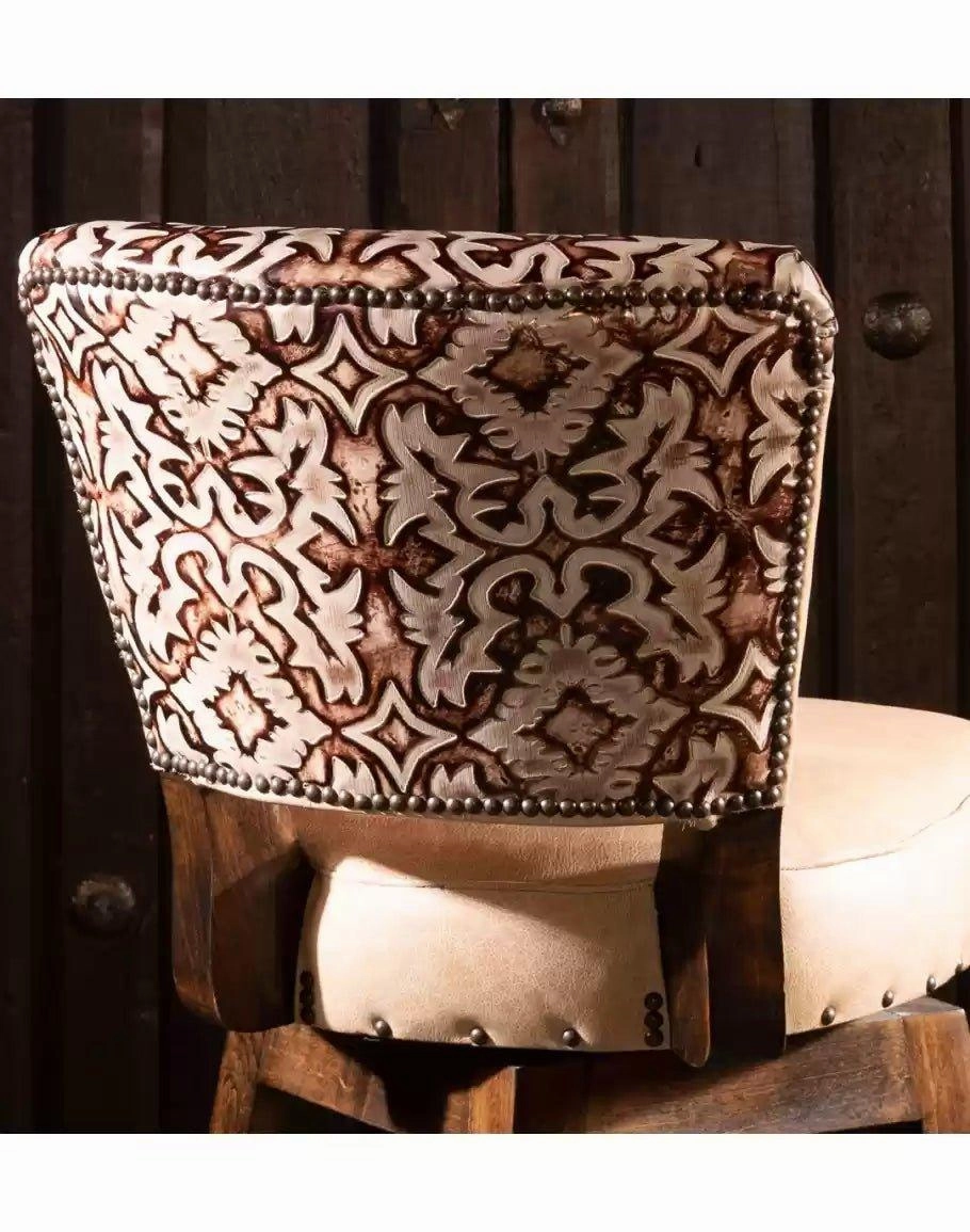 Carlos Western Armless Bar Chair