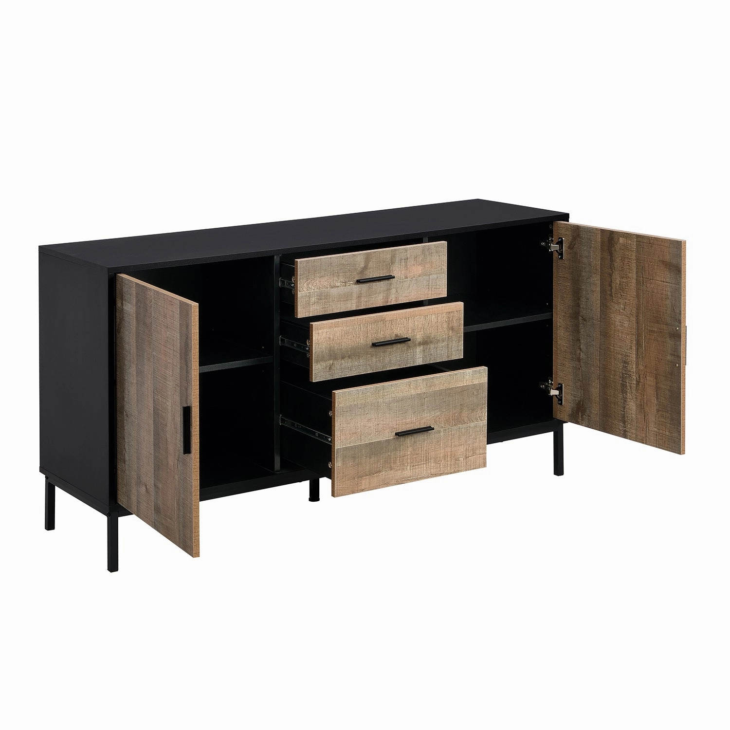 Carnaby 2 Cupboard 3 Drawer Sideboard